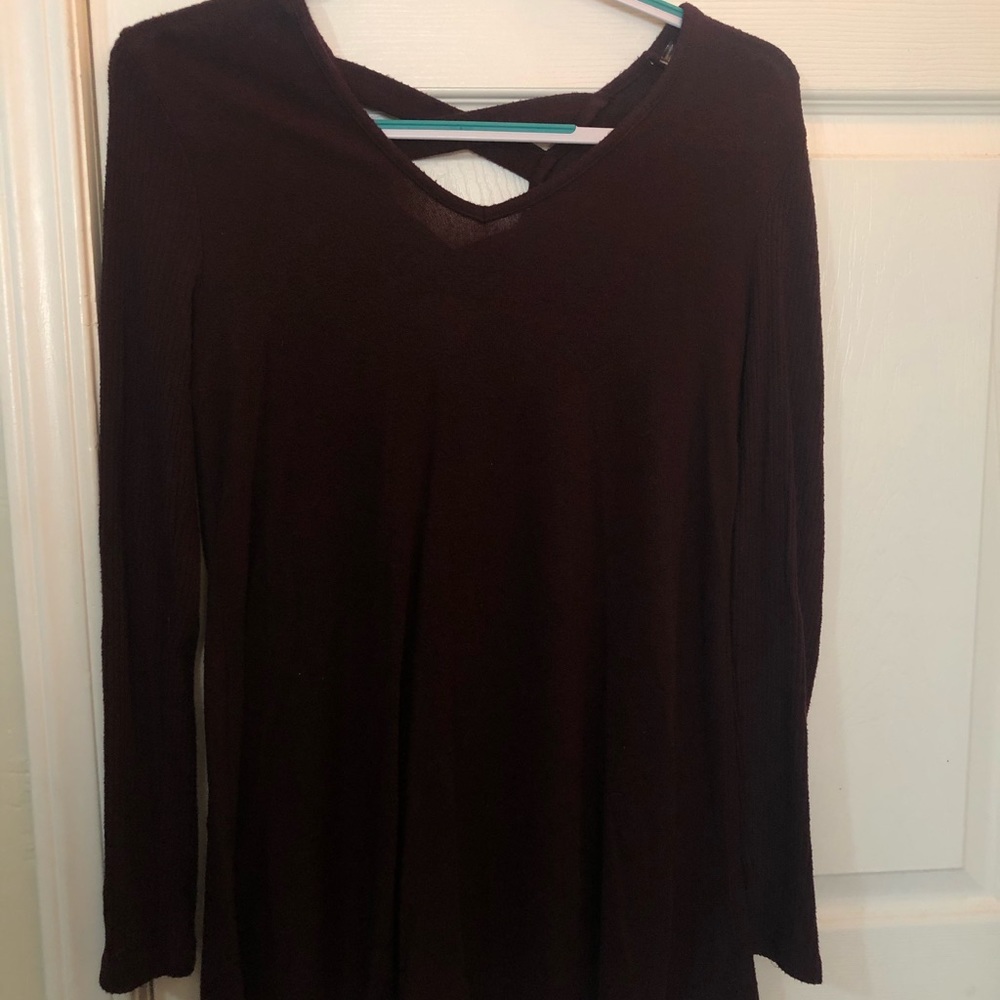 Crisscross sweater